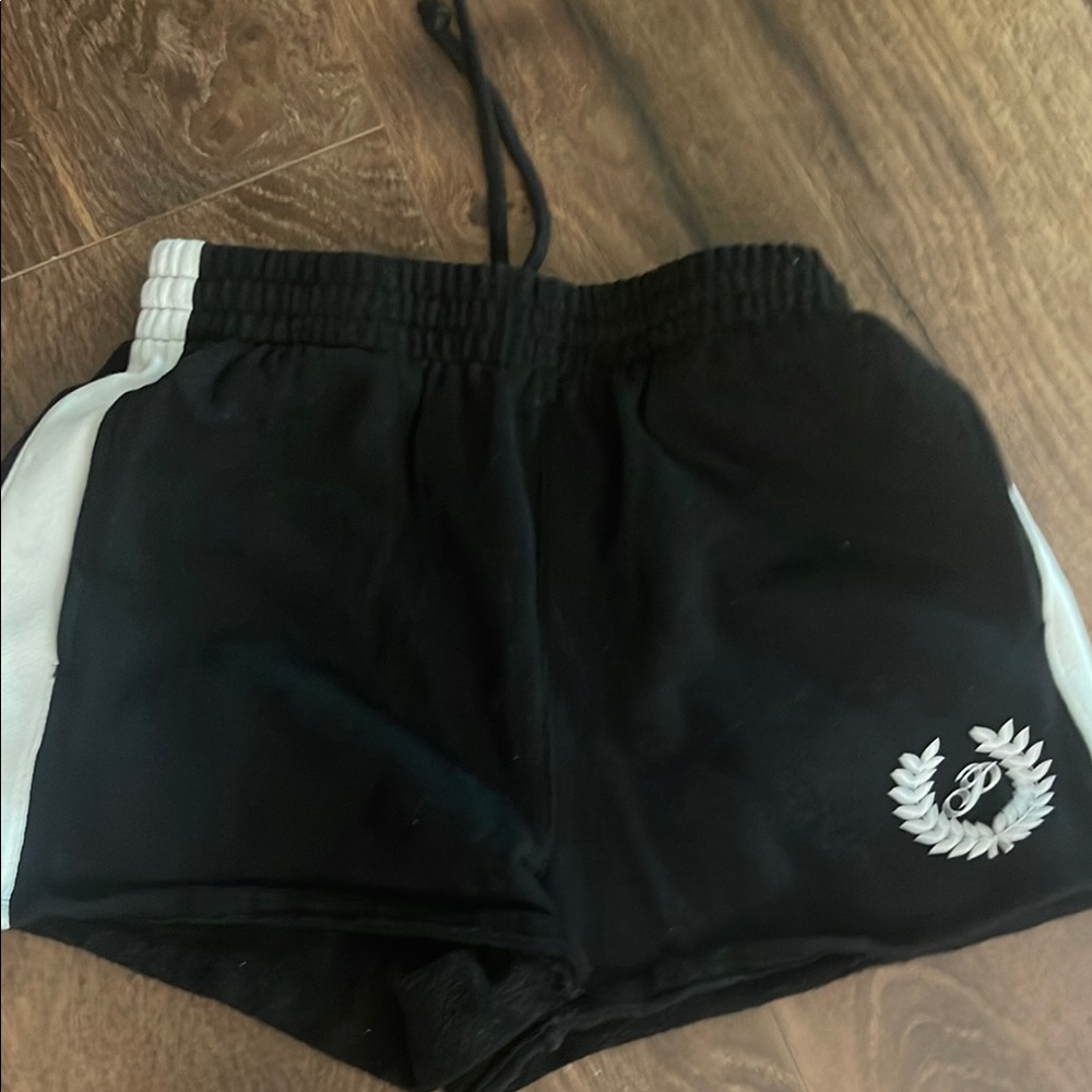 PINK Victoria's Secret Black and White Athletic Shorts